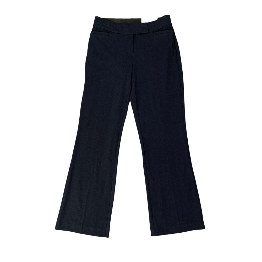 JM Collection Pants Womens 4S Short Navy Curvy Fit Comfort Waist Magic Trouser